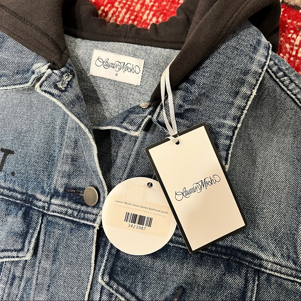 Lauren Moshi Stevie Varsity Panther Jean Jacket - Picture 13 of 16